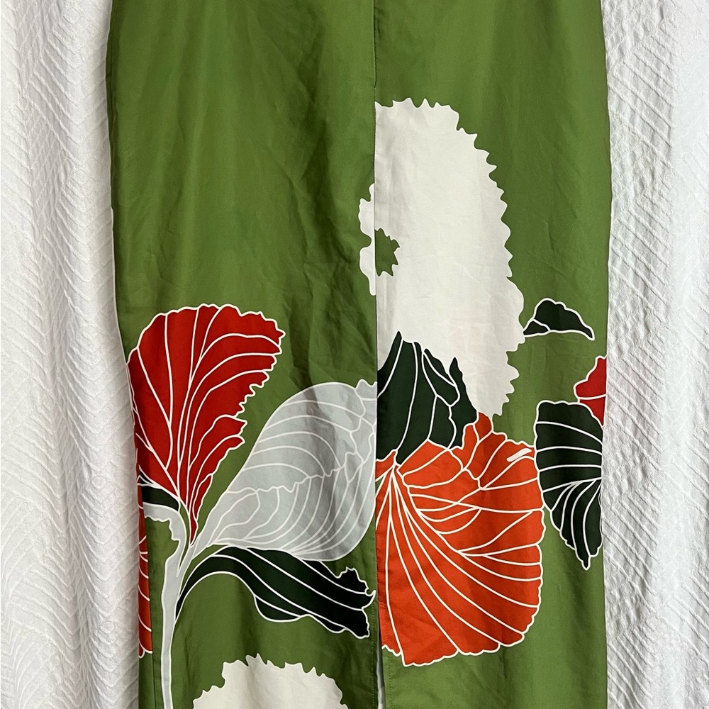 Floral Green Skirt